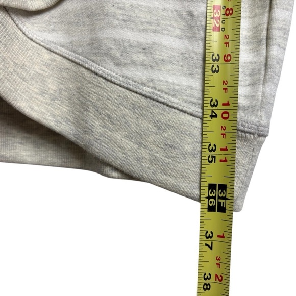 Athleta Gray Striped Criss Cross Sweatshirt Dress Size S Modal Blend Lightweight - Picture 7 of 12